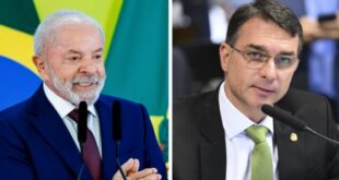 centuais. Nesse cenário, os votos brancos ou nulos são 8%, e 7% não sabem ou não